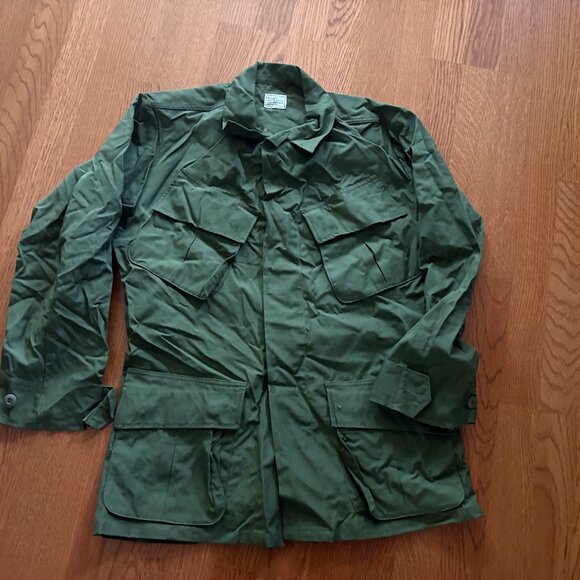 NOS Vintage 1969 Rip-Stop Poplin OG 107 Vietnam Coat Size Small Short - Picture 1 of 7